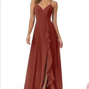 Azazie Naeem Terracotta Bridesmaids Dress